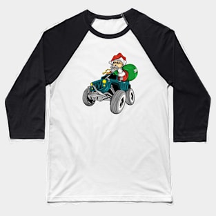 Santa Claus riding in a car Baseball T-Shirt